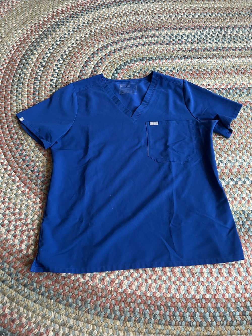 Figs Women’s Catarina Top in Royal Blue